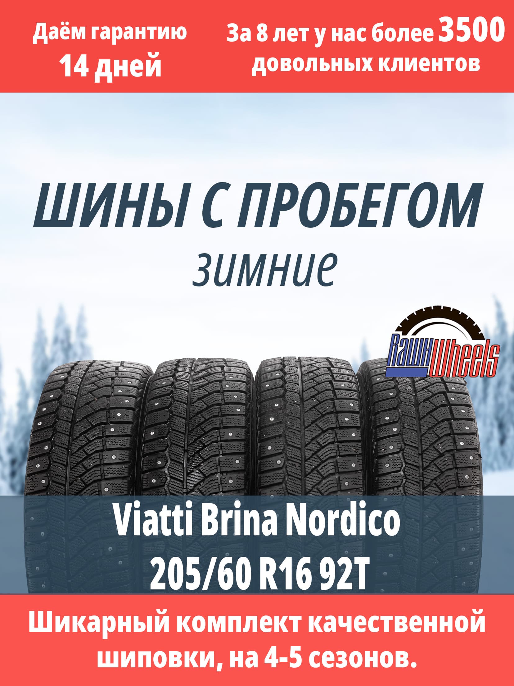 Viatti Brina Nordico 205/60 R16 92T