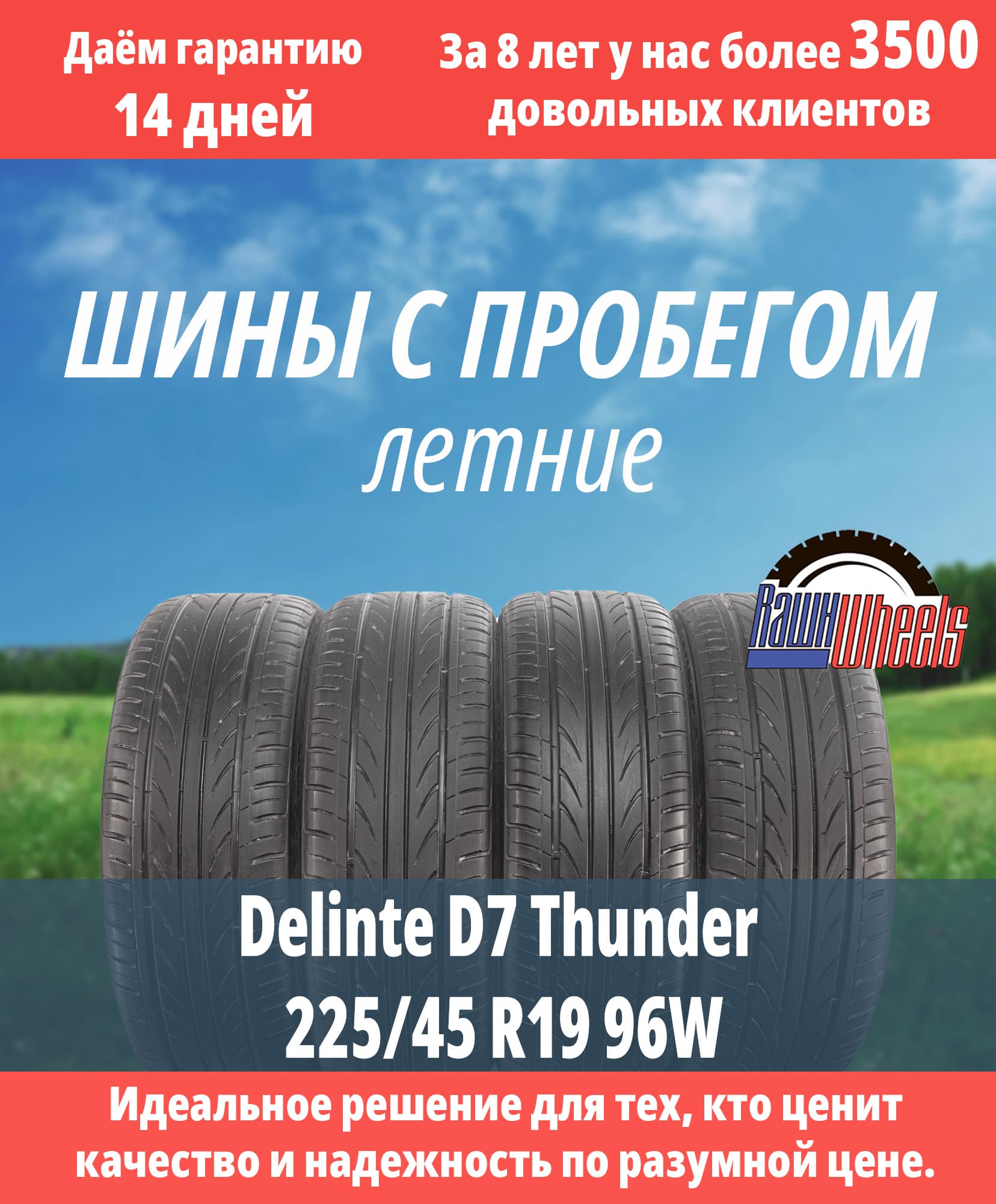 Delinte D7 Thunder 225/45 R19 96W
